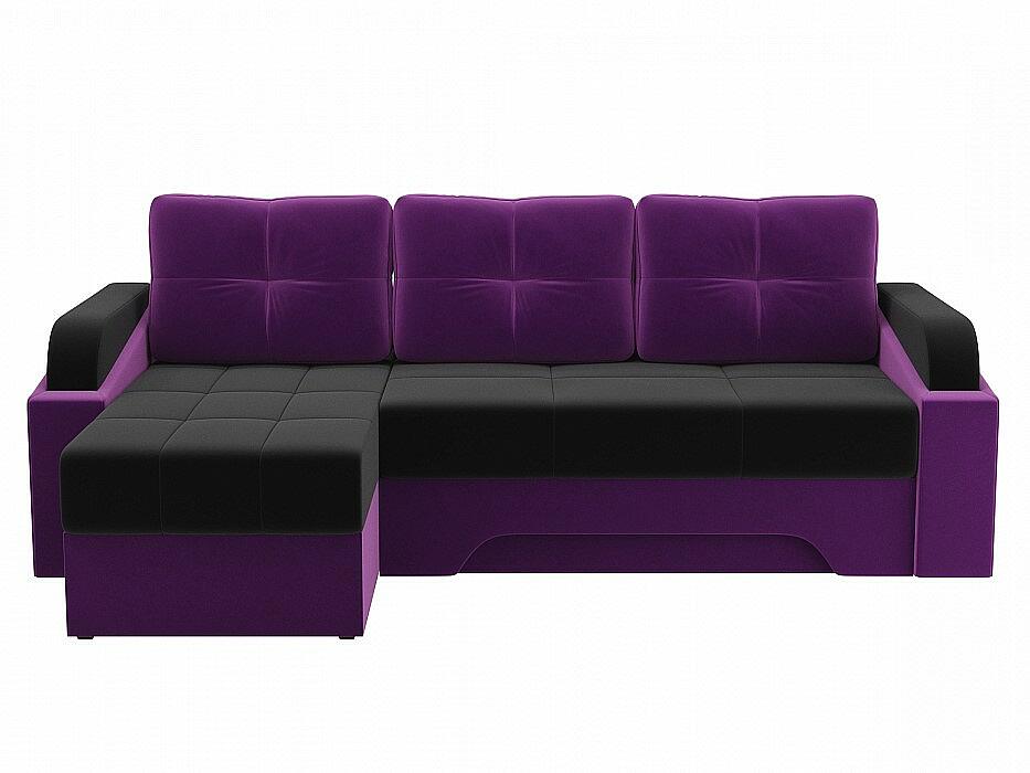 Угловой диван левый Панда Микровельвет Черный/Фиолетовый
Угловой диван левый Панда Микровельвет Черный/Фиолетовый