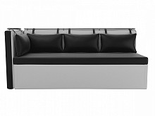 Диван кухонный угловой Метро левый Экокожа Черный Белый
Диван кухонный угловой Метро левый Экокожа Черный Белый