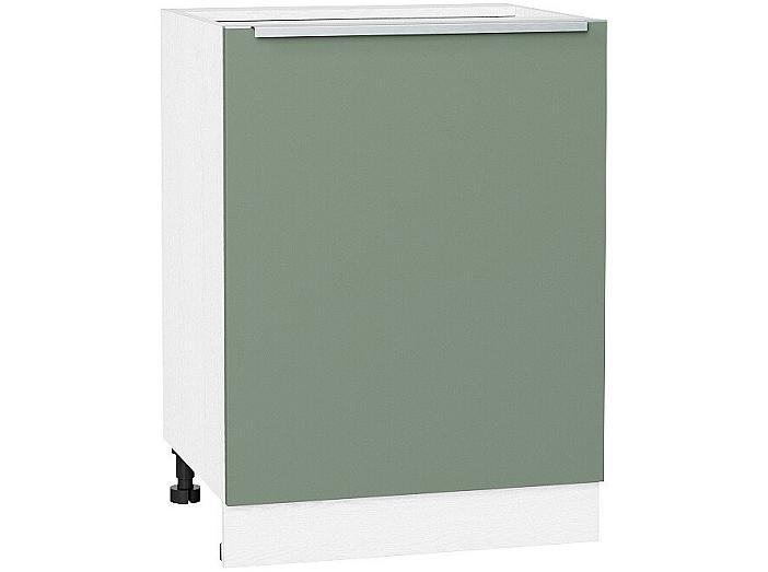 Шкаф нижний с 1-ой дверцей Фьюжн Н 600 Silky Mint-Белый