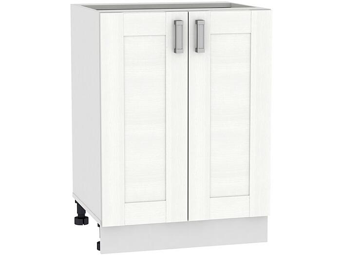 Шкаф нижний с 2-мя дверцами Лофт Н 600 Snow Veralinga-Белый