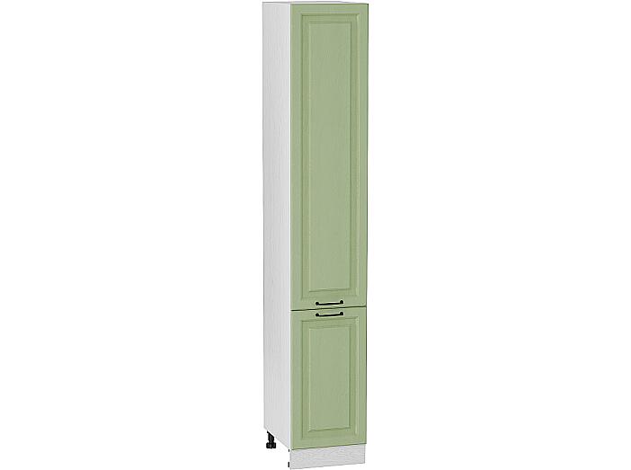 Шкаф пенал с 2-мя дверцами Ницца П 400Н (для верхних шкафов высотой 920) Дуб оливковый-Белый