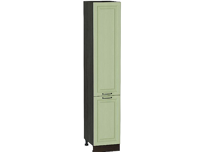 Шкаф пенал с 2-мя дверцами Ницца ШП 400 (для верхних шкафов высотой 720) Дуб оливковый-Венге