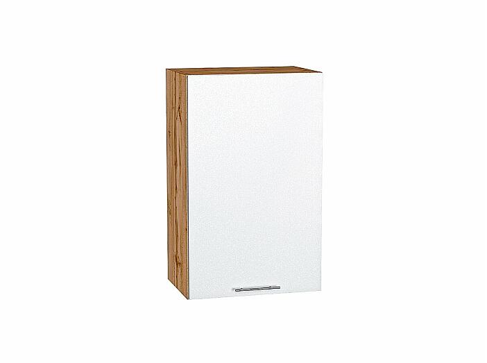 Шкаф верхний с 1-ой дверцей Валерия-М Белый металлик Дуб Вотан 716*450*318