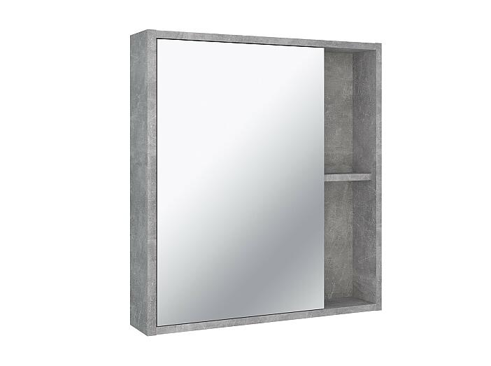 Зеркальный шкаф Runo серый бетон Эко 60 (00-00001186)
