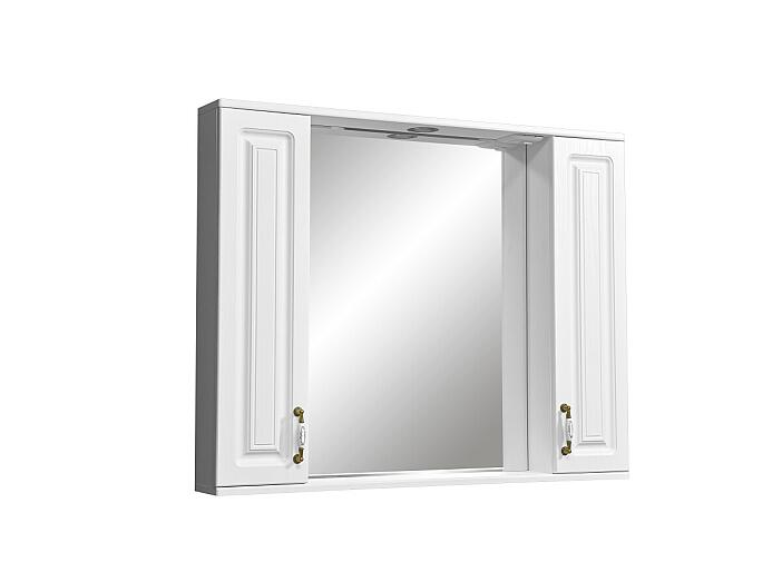 Зеркало-шкаф "Кармела 100/С", ольха белая