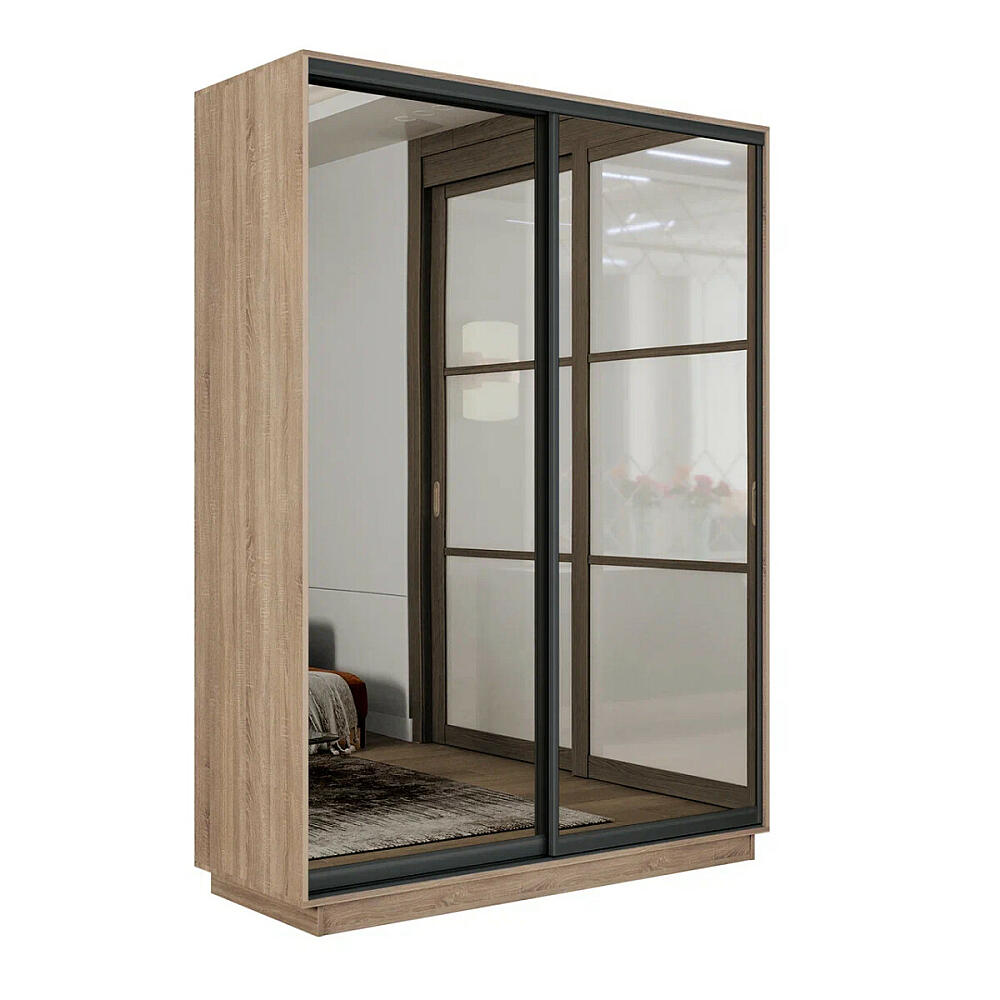 Шкаф Экспресс 2 Широкий 2-х дверный Дуо Зеркало (Чёрный профиль) Дуб сонома 1800*2400*600
Шкаф Экспресс 2 Широкий 2-х дверный Дуо Зеркало (Чёрный профиль) Дуб сонома 1800*2400*600