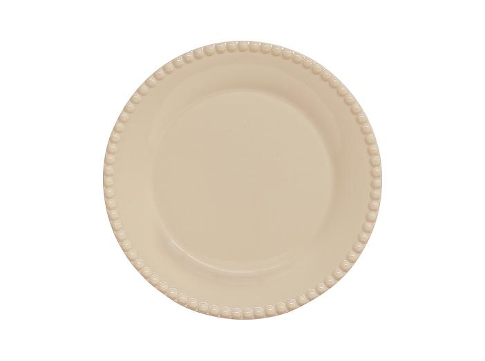 Тарелка закусочная Tiffany, бежевая,19 см