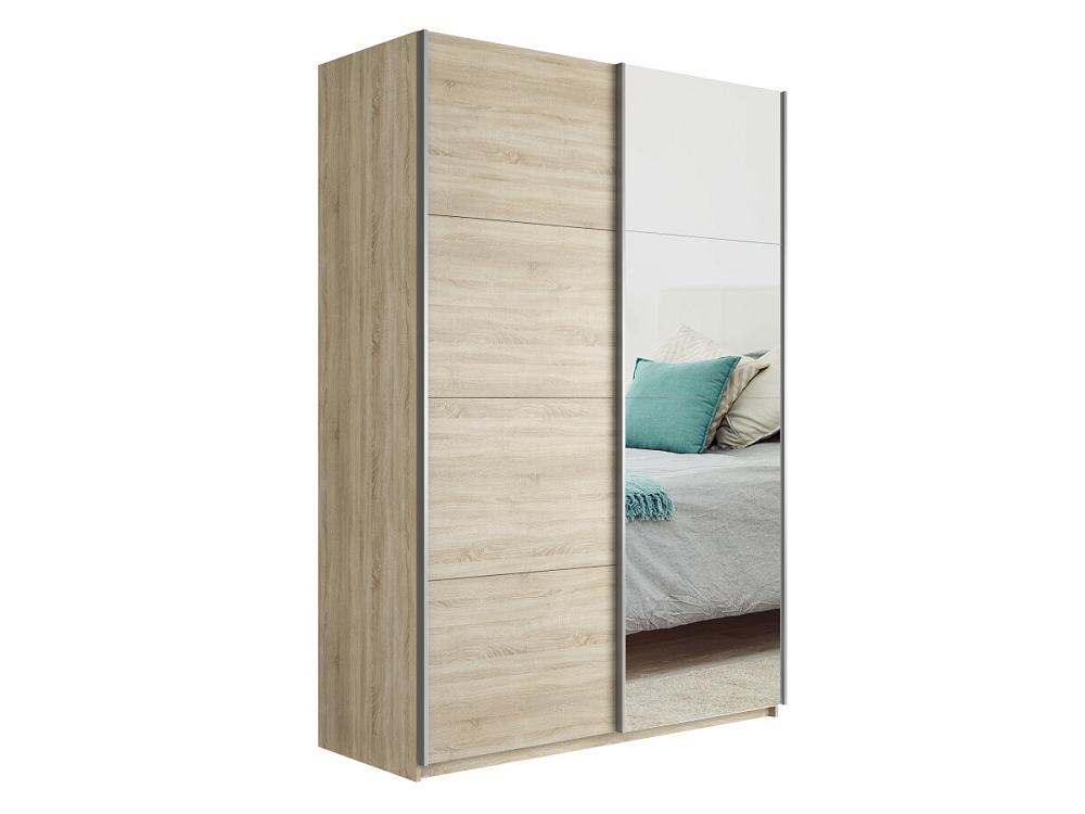 Шкаф-купе Прайм 2-х дверный (ЛДСП, Зеркало) Дуб сонома 1400
Шкаф-купе Прайм 2-х дверный (ЛДСП, Зеркало) Дуб сонома 1400