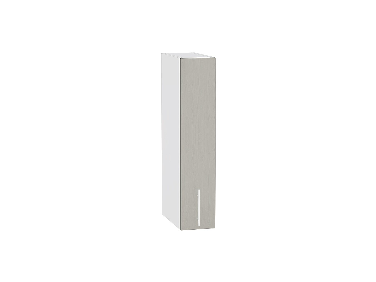 Шкаф верхний бутылочница Сканди ВБ 150 Grey Softwood-Белый