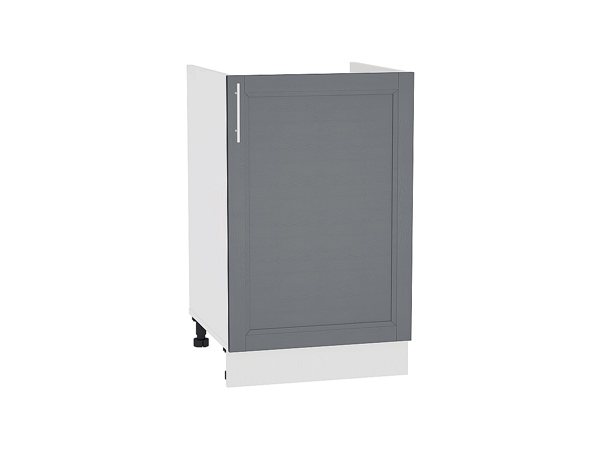 Шкаф нижний под мойку с 1-ой дверцей Сканди НМ 600 Graphite Softwood-Белый