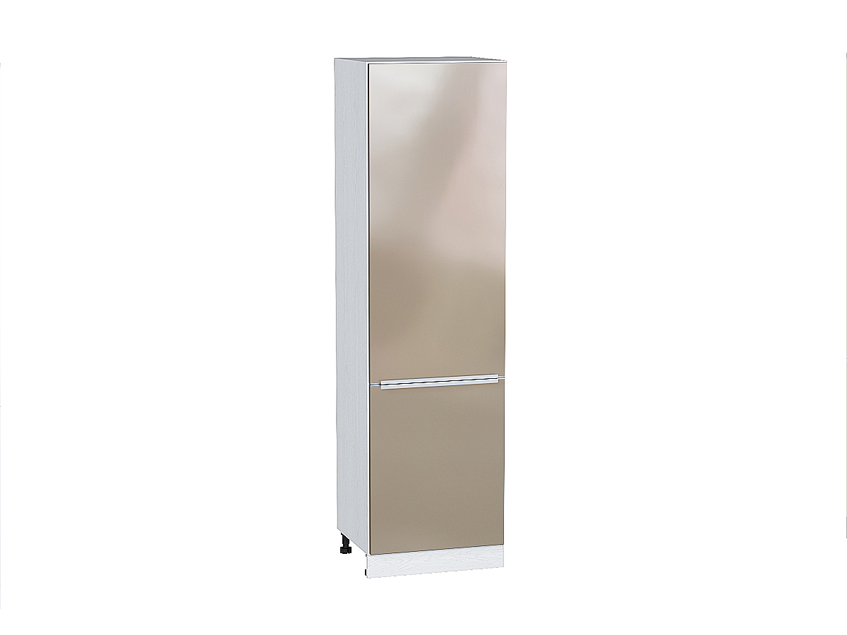 Шкаф пенал с 2-мя дверцами Фьюжн ШП 600 (для верхних шкафов высотой 720) Gallant-Белый