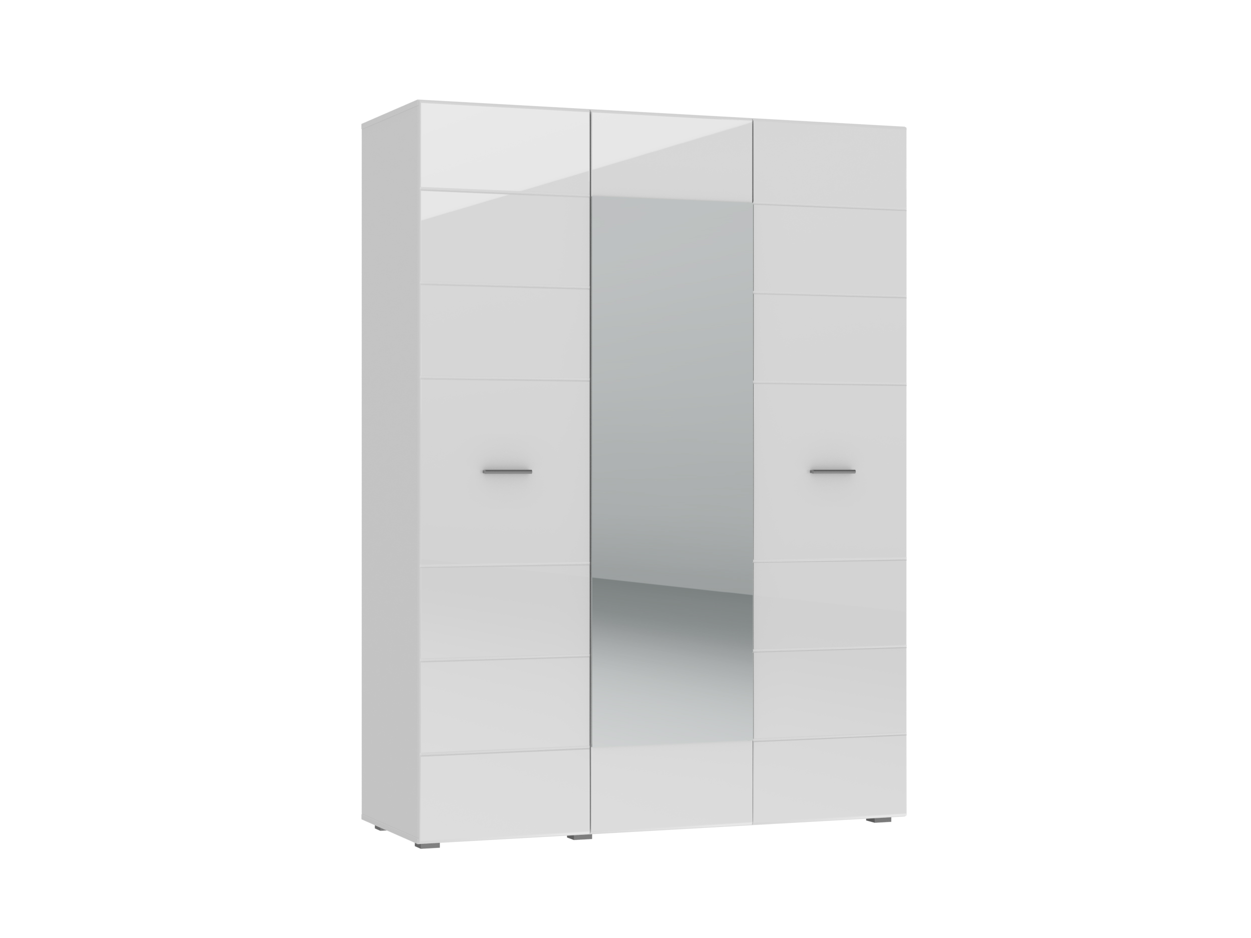 Шкаф GLOSS 3-х дверный Белый/Белый глянец