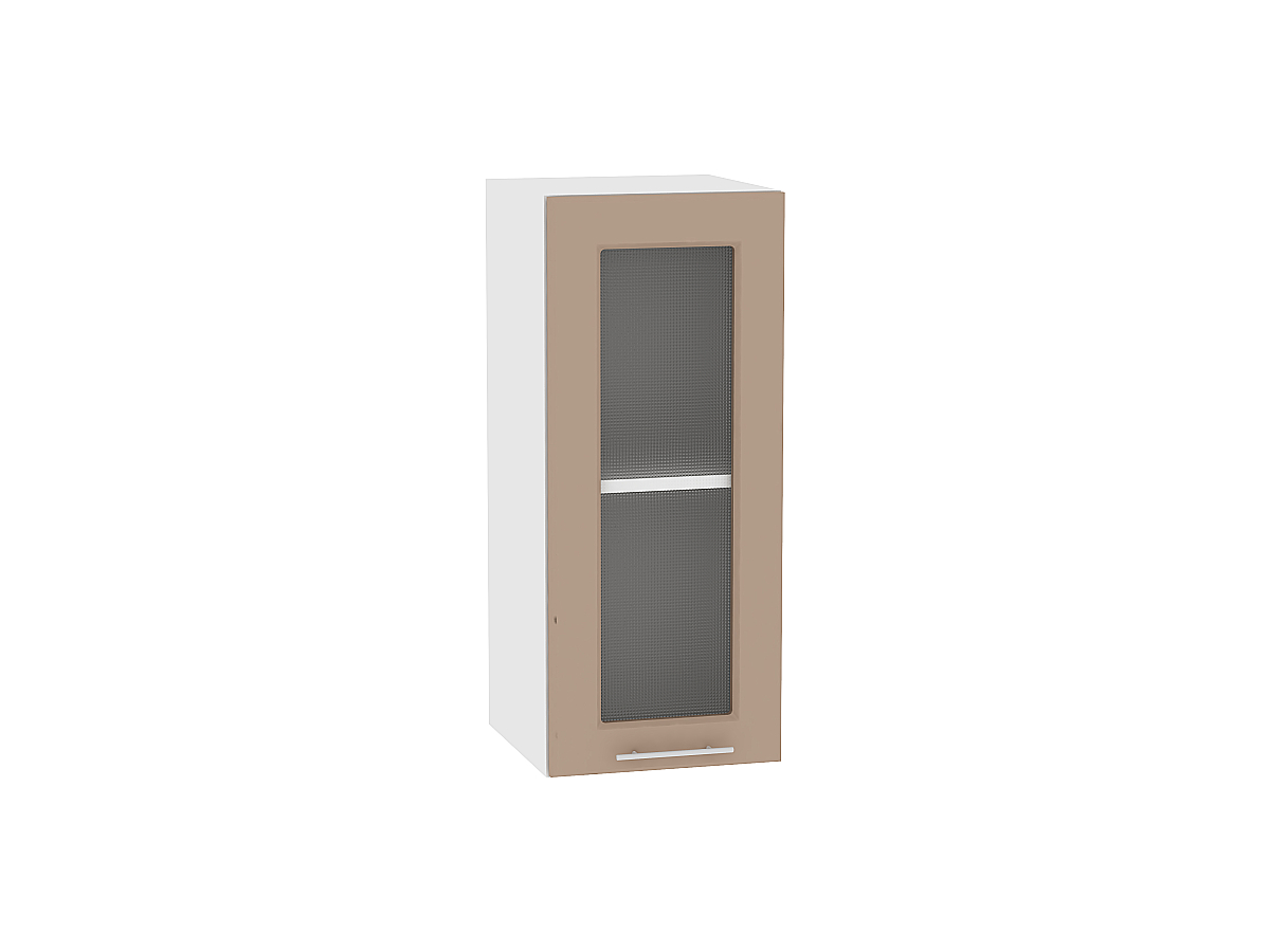 Шкаф верхний с 1-ой остекленной дверцей Ницца Royal В 309 Omnia-Белый