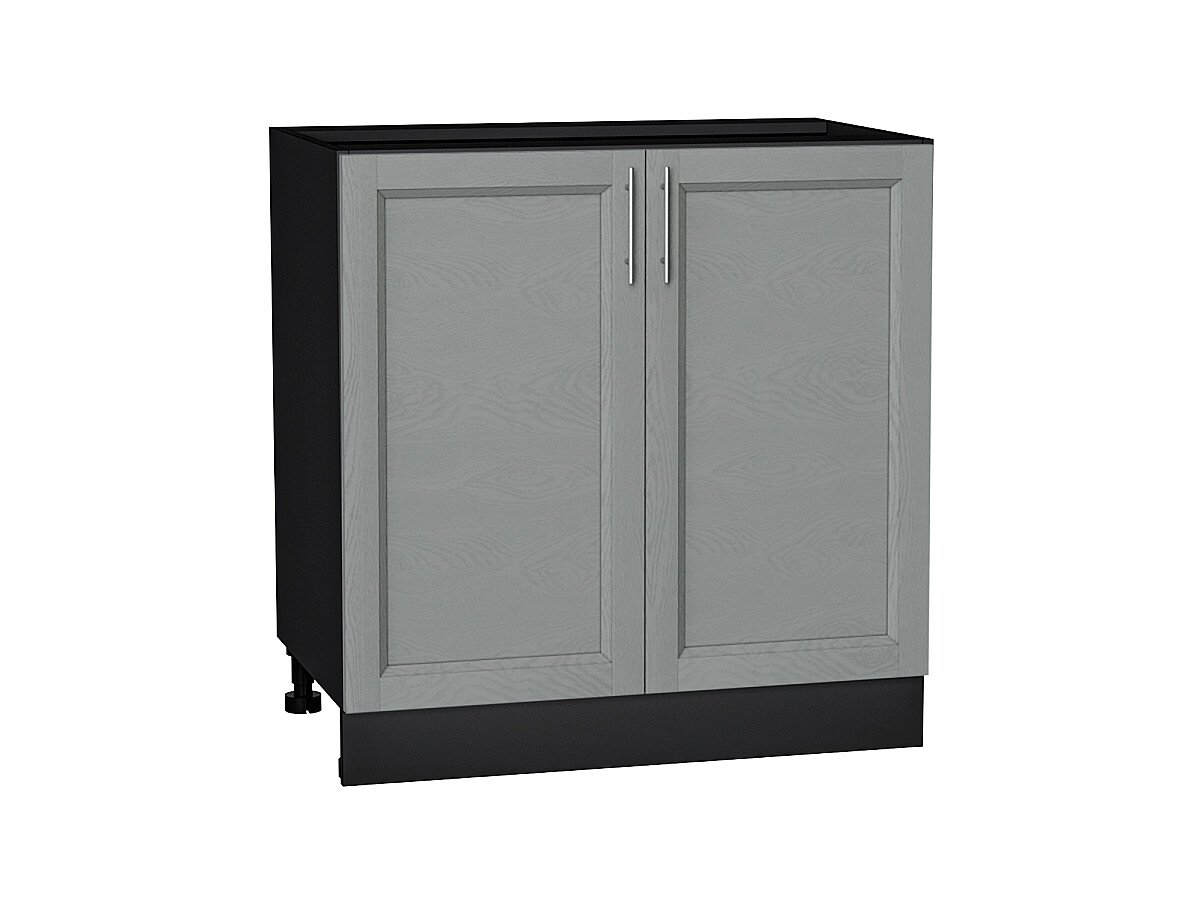 Шкаф нижний с 2-мя дверцами Сканди Grey Softwood Graphite 816*800*478