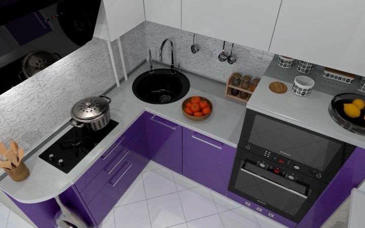 Дизайн Маленькой Кухни С Двухкомфорочной Плитой