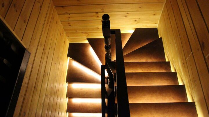 Деревянная Лестница С Подсветкой