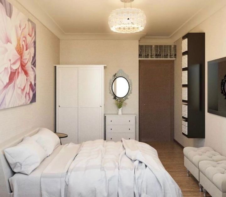 Дизайн Спальни Фото В Реальных Квартирах Малогабаритки