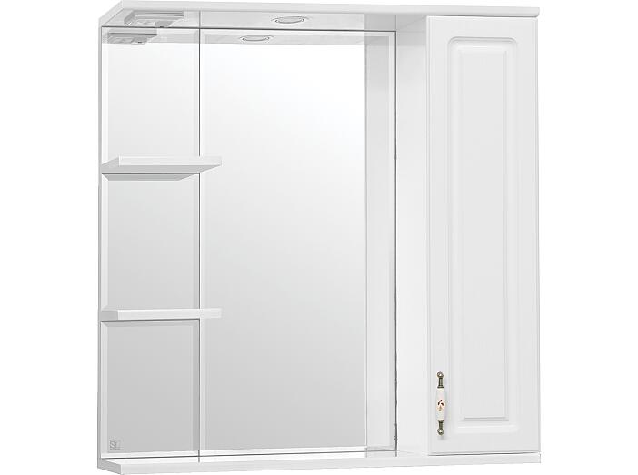 Зеркальный шкаф Style Line Олеандр-2 75, белый