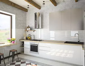 Дизайн кухни с глянцевыми фасадами: особенности оформления с фото