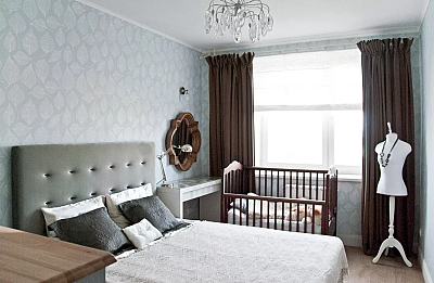 Дизайн спальни с детской кроваткой: советы по обустройству и оформлениюинтерьера