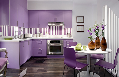 Фиолетовая кухня: идеи дизайна, фото в интерьере. Фиолетовые кухонные гарнитуры в Казани