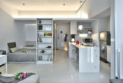7 проектов дизайна маленьких квартир студий до 30 м2 - фото, описания, планировка