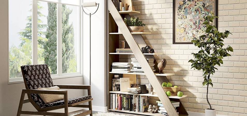 Идеи для дачи: 16 способов заполнить пространство под лестницей