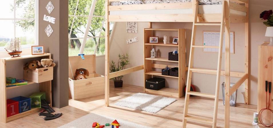 Кровать-чердак: экономим пространство квартиры с помощью оригинальной и стильной мебели