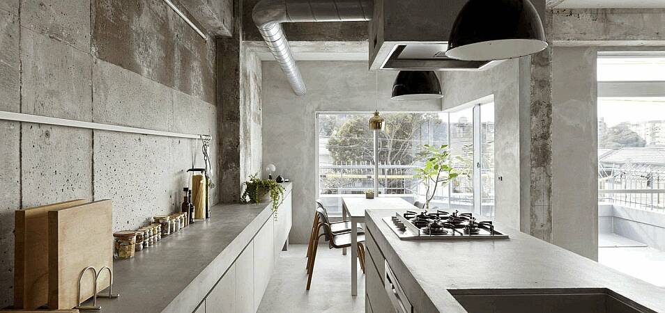 Кухня в стиле "бетон и дерево": лучшие фото интерьеров и дизайнерские идеи кухонь из бетона с деревом