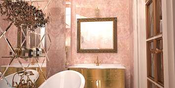Оранжевая ванная комната — 75 лучших фото идей яркого цветового сочетания