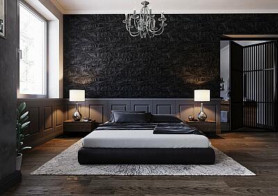 Дизайн серо-бежевой спальни (158 фото)