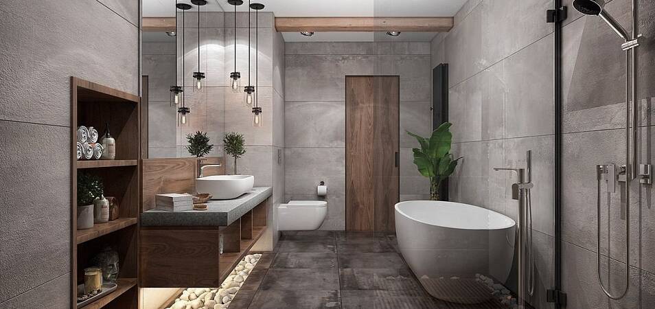 Ванная комната в современном стиле: интересные идеи оформления