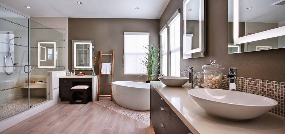 Ванная комната в стиле модерн: особенности дизайна интерьера, 50+ фото