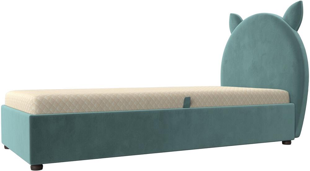 Детская кровать Бриони Велюр Бирюзовый поильник непроливайка с силиконовым носиком 270 мл бирюзовый серый