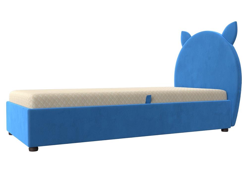 Детская кровать Бриони Велюр Голубой сумка детская через плечо котик русалка на молнии голубой