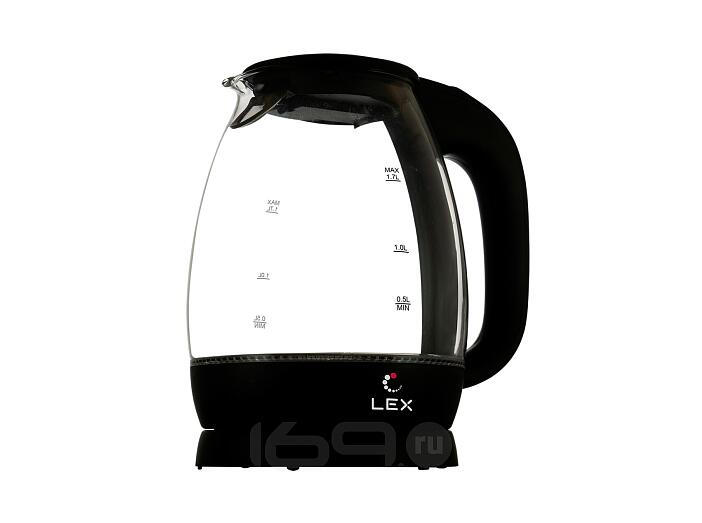 Чайник электрический (черный) LX3002-1