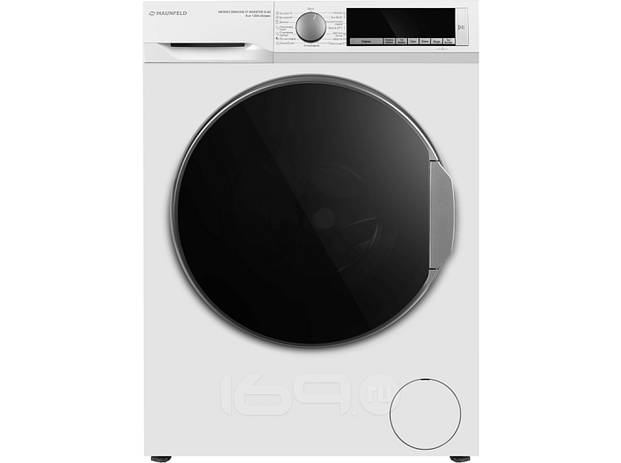 Стиральная машина с инвертором и паром MAUNFELD MFWM128WH300 ST INVERTER SLIM