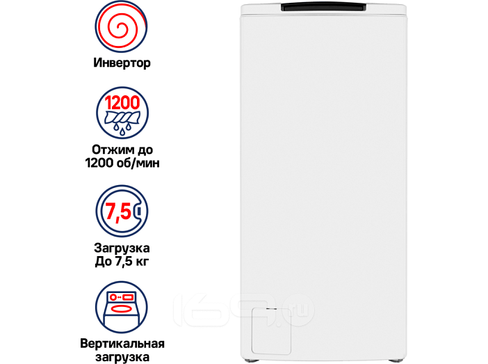 Стиральная машина с вертикальной загрузкой MAUNFELD MFWM128WH