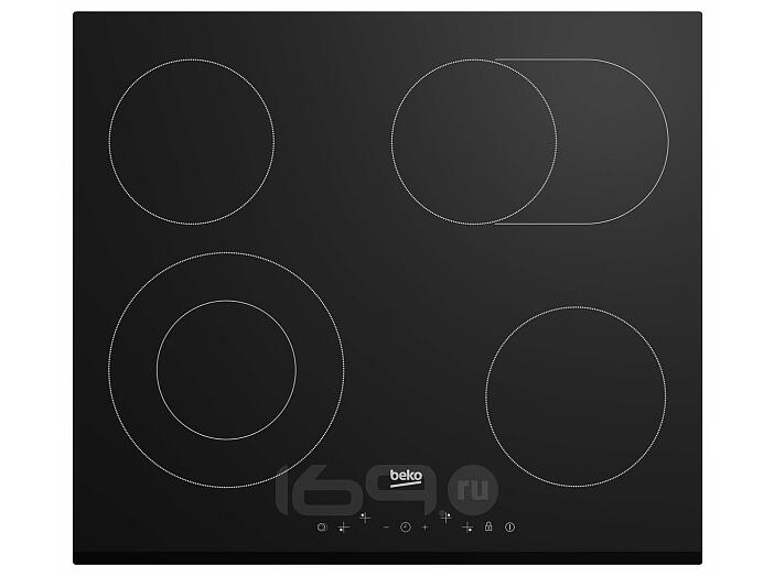 Стеклокерамическая варочная поверхность Beko BHC6440KBEB