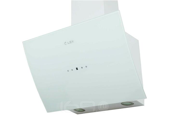 Вытяжка наклонная PLAZA WHITE 600