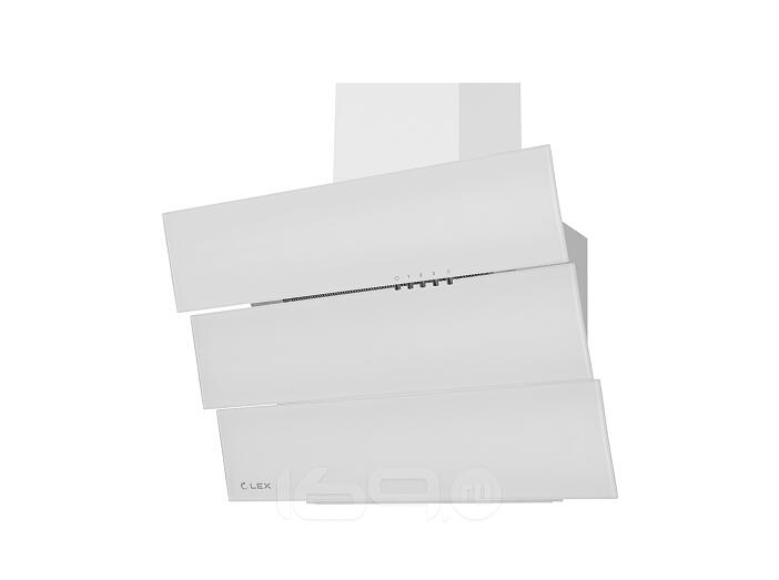 Вытяжка наклонная RIO G WHITE 600