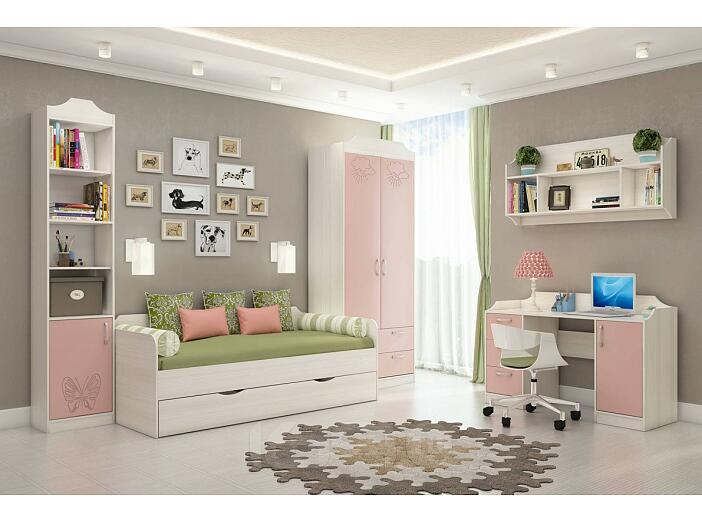 Детская Флауэ-4 Розовый/Сосна Авола