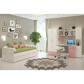 Детская Флауэ-1 Розовый/Сосна Авола