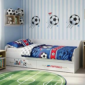 Кровать Вега без обивки фотопечать/белый глянец без П/М 900x2000, изголовье жесткое