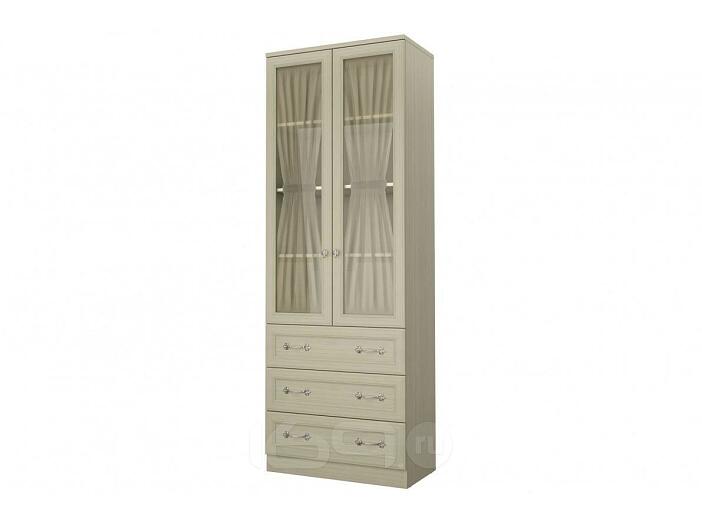 Шкаф со стеклом 2-х дв. с 3-мя ящ. Дженни СТЛ.127.18 Cilegio Nostrano