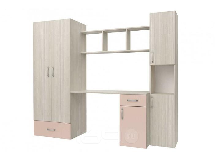 Стенка Флауэ Розовый/Сосна Авола