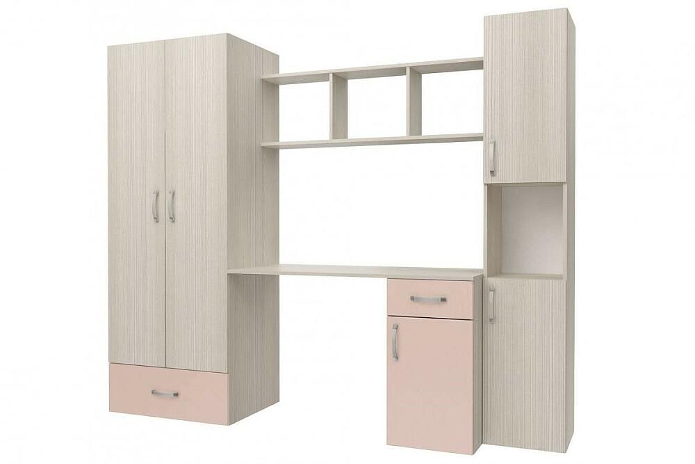 Стенка Флауэ РозовыйСосна Авола 11860₽