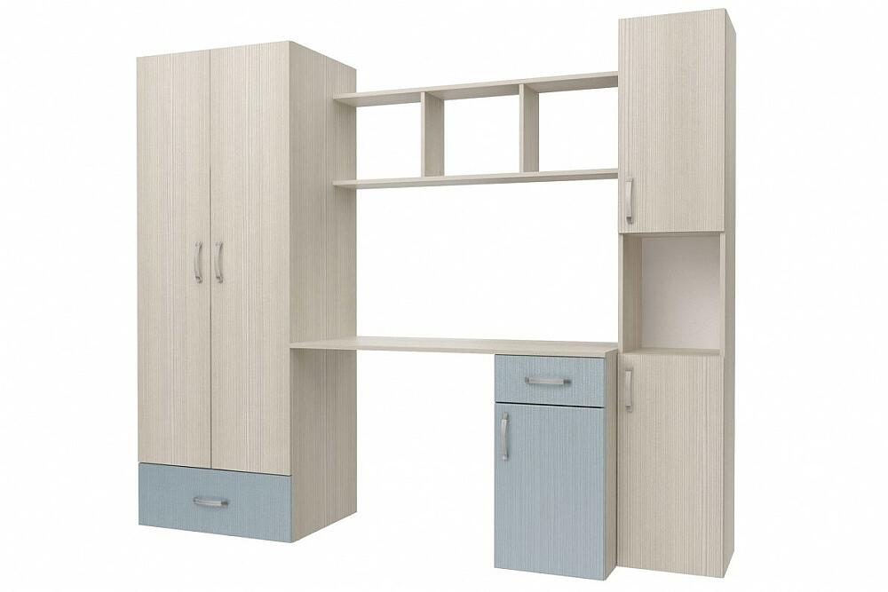 Стенка Флауэ БирюзаСосна Авола 11860₽