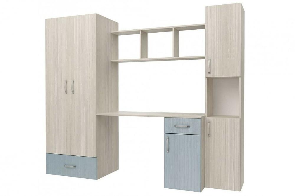 Стенка Флауэ БирюзаСосна Авола 11860₽