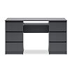 Челси Стол 6 ящиков (Графит, графит)